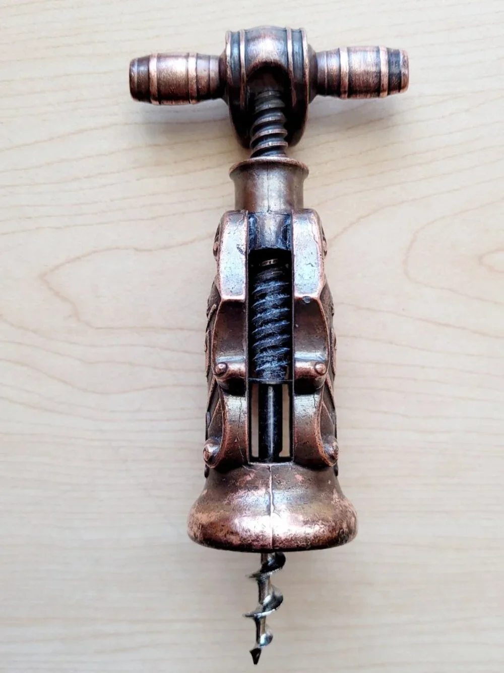 Vintage Fattoria Picedo Vini Pregiati Italian Wine Corkscrew Opener Bronze